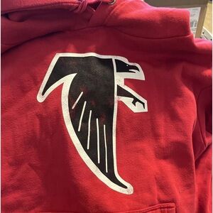 Fanatics Atlanta Falcons Hoodie Mens Medium Slant Strike Logo Pro Line Pullover